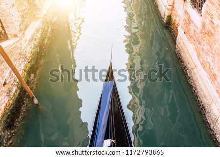 Typical Gondola in Venice, Italy