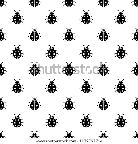 Ladybug pattern seamless repeating for any web design