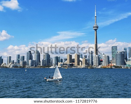 Sailboat Toronto Skyline
