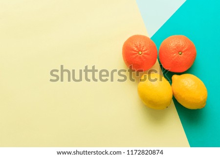 tangerine and lemon colored background