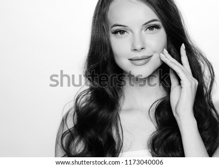 Monochrome beauty woman portrait
