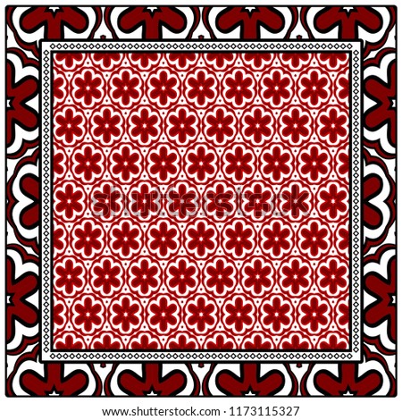 Design of a Geometric Flower Pattern. vector. for wallpaper, flyer, book, brochure