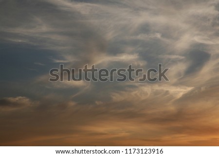 Beautiful sky great background for such light clouds they soar in the high sky their aired summer wind