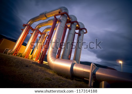 pipeline bridge Royalty-Free Stock Photo #117314188