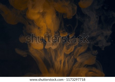 art abstraction watercolor dissolving underwater formed a beautiful cloud of enchanting chemistry