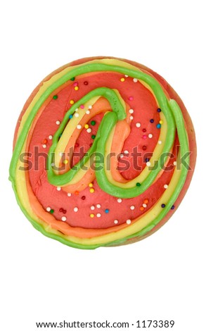 Email symbol shaped cookie with clipping path