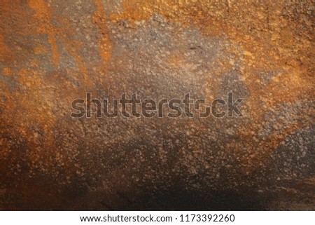 Old rusty metal plate grunge background.