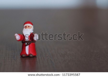 background for christmas, Santa Claus is standing