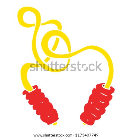 flat color illustration of skipping rope