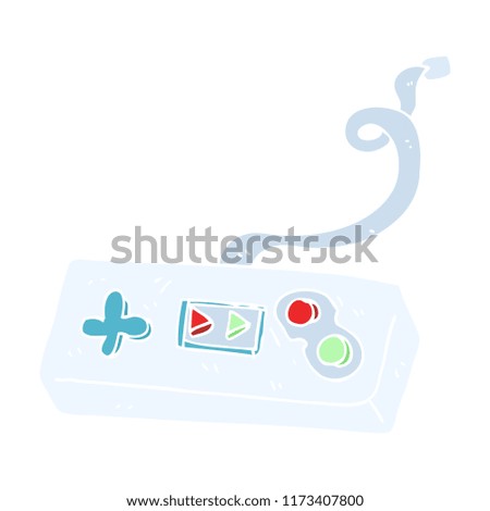 flat color illustration of game controller
