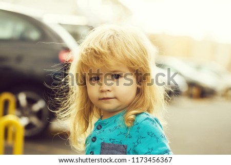 Little Cute Baby Boy With Long Hair Images And Stock Photos