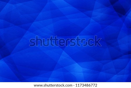 Light BLUE vector abstract mosaic backdrop. Polygonal abstract illustration with gradient. A completely new design for your leaflet.