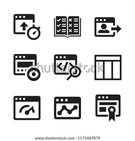 read icon. 9 read vector icons set. open book and browser icons for web and design about read theme