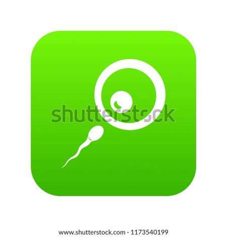 Donor sperm icon digital green for any design isolated on white illustration