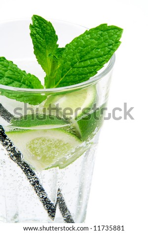 A glass of mojito cocktail Royalty-Free Stock Photo #11735881