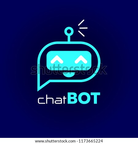 Chatbot icon. Chatbot logo concept.Voice support service chat bot,virtual online help customer support.Vector illustration in flat style.