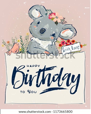 Little Birthday koala