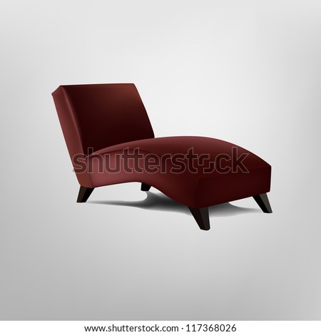Red armchair Royalty-Free Stock Photo #117368026