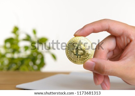 Bitcoin and hands