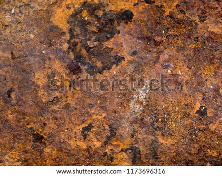 Rusty Iron background, the surface of rusty iron sheet, Old metal plate for background.
