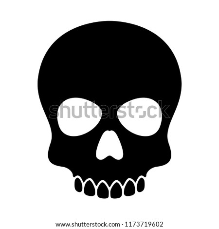 skull vector Halloween icon logo pirate bone skeleton illustration clip art graphic