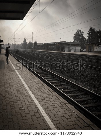 Man waiting for Train