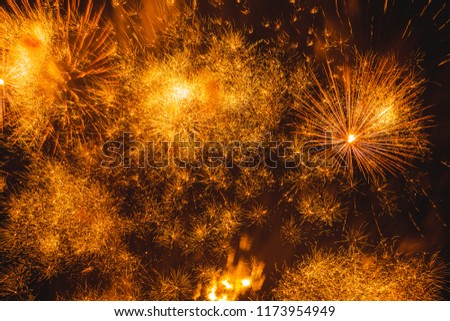Beautiful colorful firework 