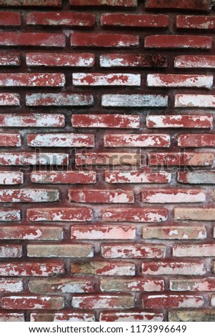 brick wall of red color 