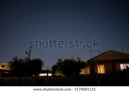 Night starry sky
