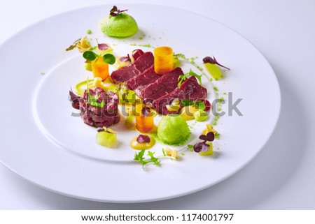 Beautiful and tasty food on a plate