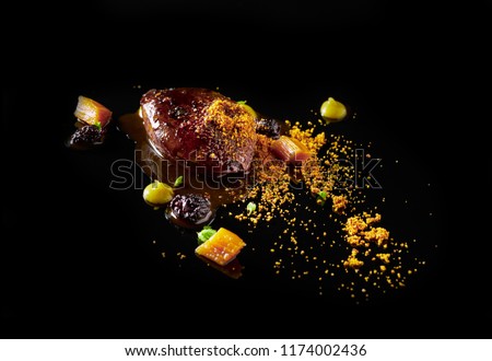 Beautiful and tasty food on a plate Royalty-Free Stock Photo #1174002436