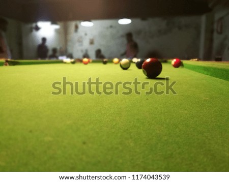 Night pool match photography 