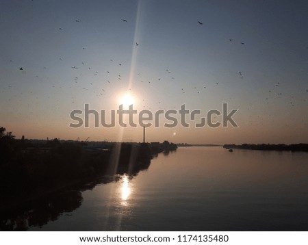 Danube, river background