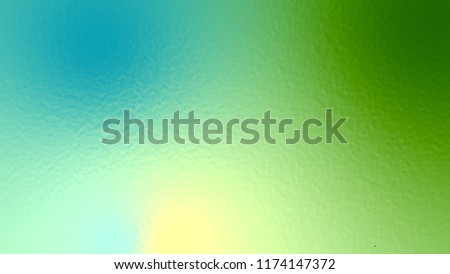 Abstract blue yellow and green light neon fog soft glass background texture in pastel colorful gradation.