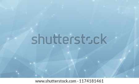 Abstract technology and science polygonal space low poly background Tone blue gray with connecting dots and lines.