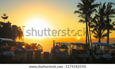 Sunset at Whitsunday Island, Queensland, Australia