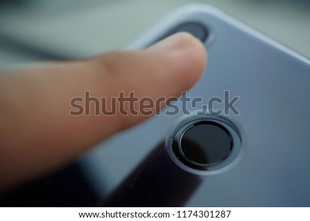 A touch fingerprint sensor on smartphone for unlocking device