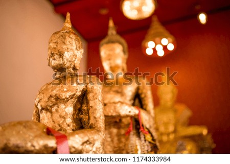 Ancient buddha statue in Thailand.