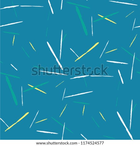 Seamless Background with Stripes. Abstract Scratched Texture with Brush Strokes. Scribbled Grunge Pattern for Tablecloth, Shirt, Dress. Trendy Vector Background with Stripes