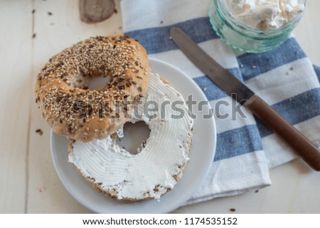 home made whole wheat bagel
