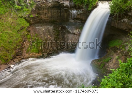 Minnehaha Falls in Minneapolis Minnesota, USA.