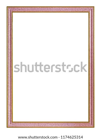 Golden frame for paintings, mirrors or photo