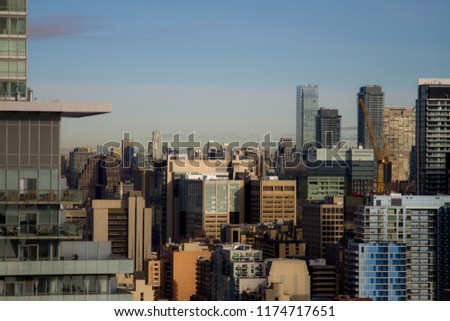 Skyline in Toronto, Canada.