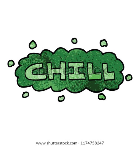 cartoon doodle chill symbol