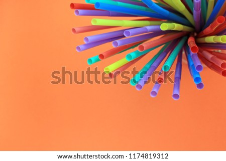 straw straws plastic drinking background abstract colourful single use disposable straw full screen with copy space stock, photo, photograph, image, picture, 