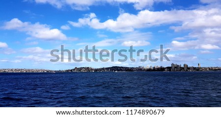 Beautiful harbour view in Sydney