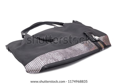 bag on white background, isolated object, photo in studio