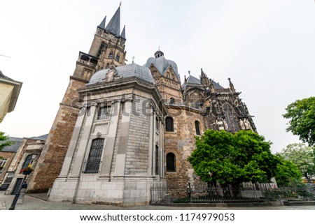 Aachen Kathedral in Germany the view from outside