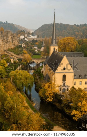 View of Luxembourg in autumn