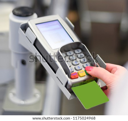 Electronic payments in the supermarket